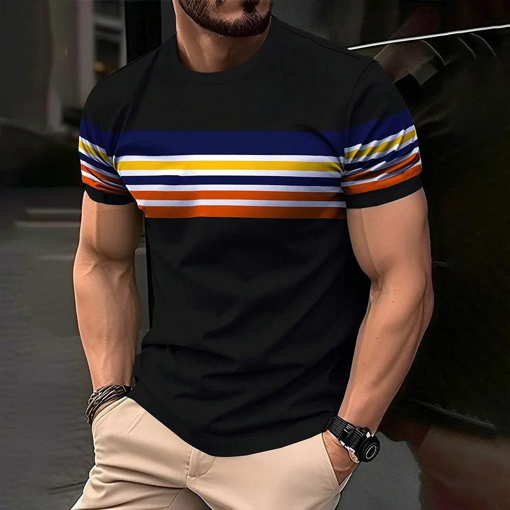 Men's 3D Digital Printing Short-Sleeved T-shirt