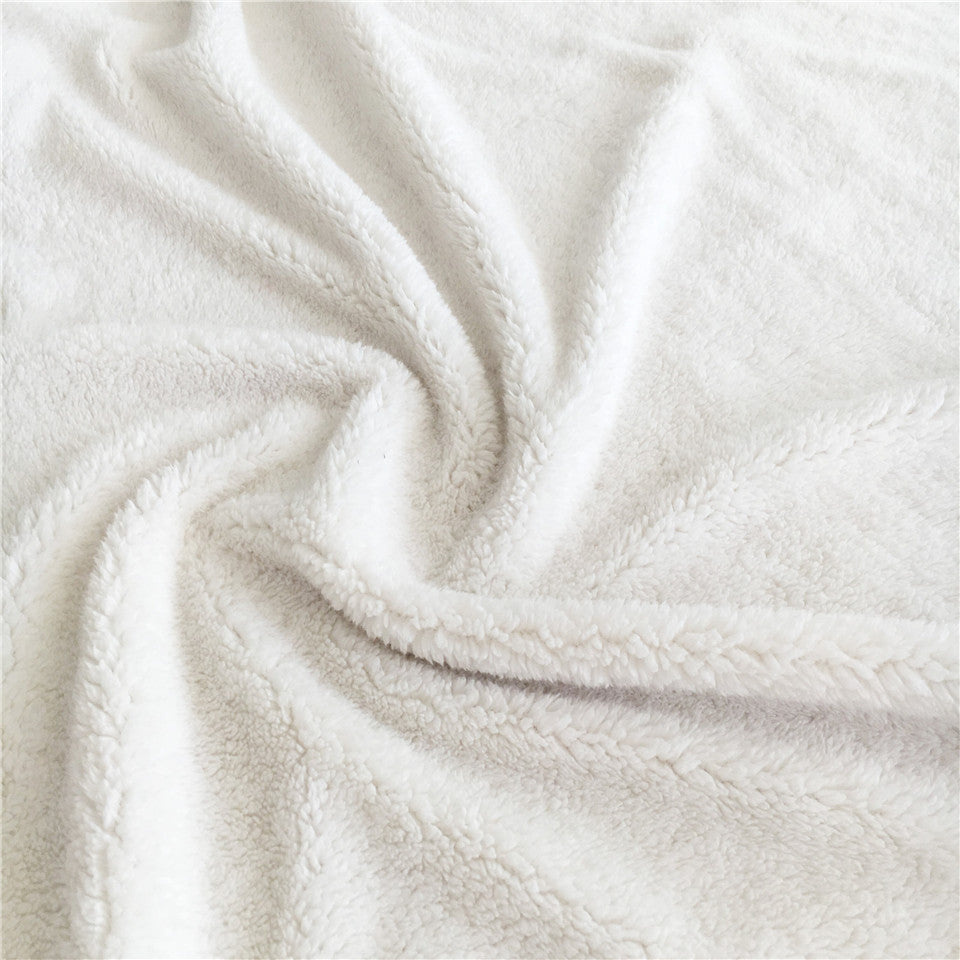 Thickened Double-Layer Eye Digital Printed Airable Cover Square Blanket