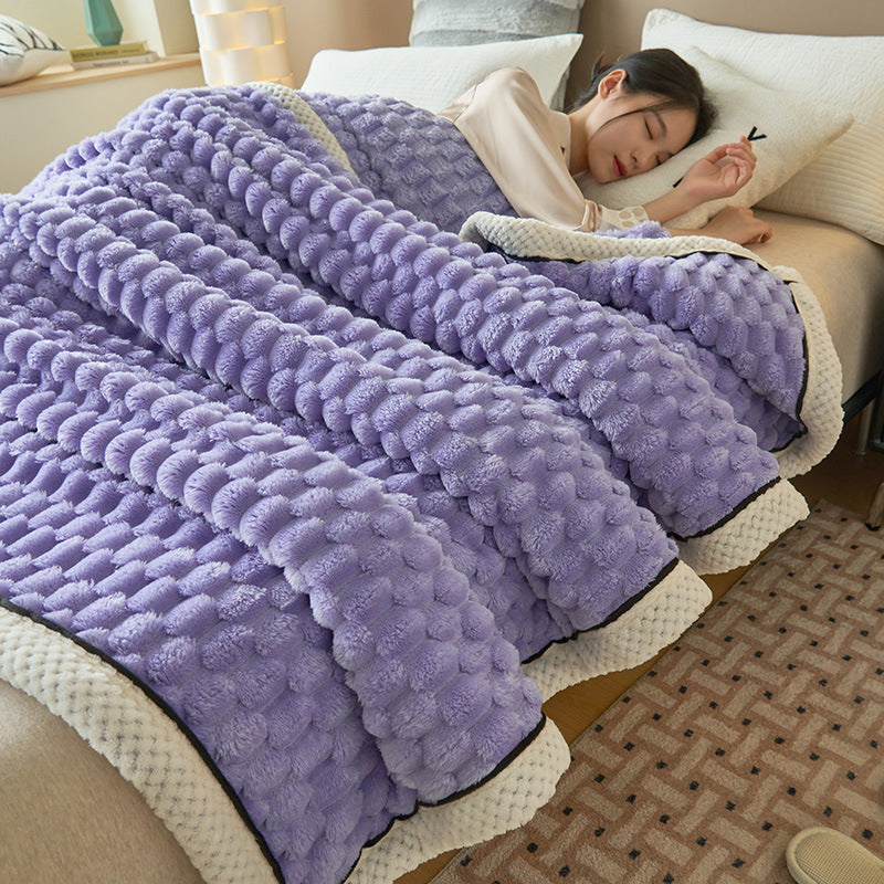 Doudou Velvet Blanket Double-Layer Thickened Nap Blanket