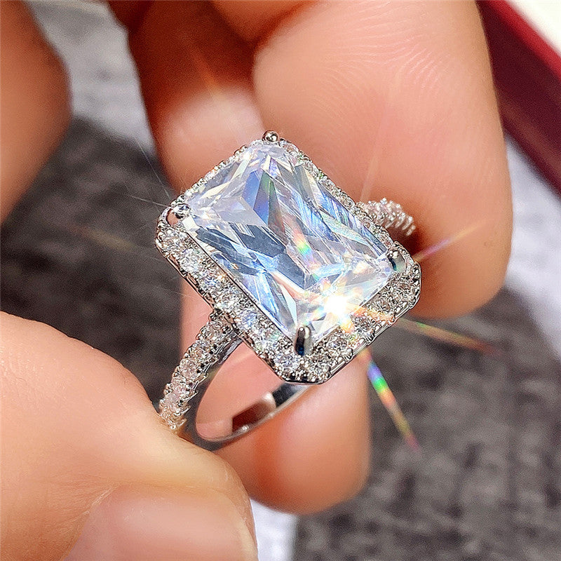Fashion Diamond Zircon Wedding Ring