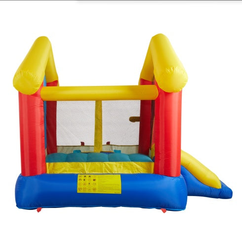 8 In 1 Inflatable Bounce House With Blower Basketball Hoop Ocean Balls Ring-Toss Game Target And Sticky Ball Game For Kids