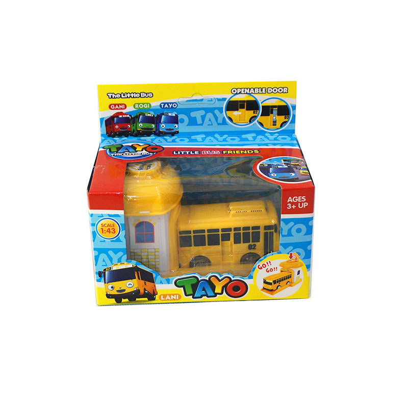 Cart Small Bus Children's Bus Toy Ejection Car Parking Lot