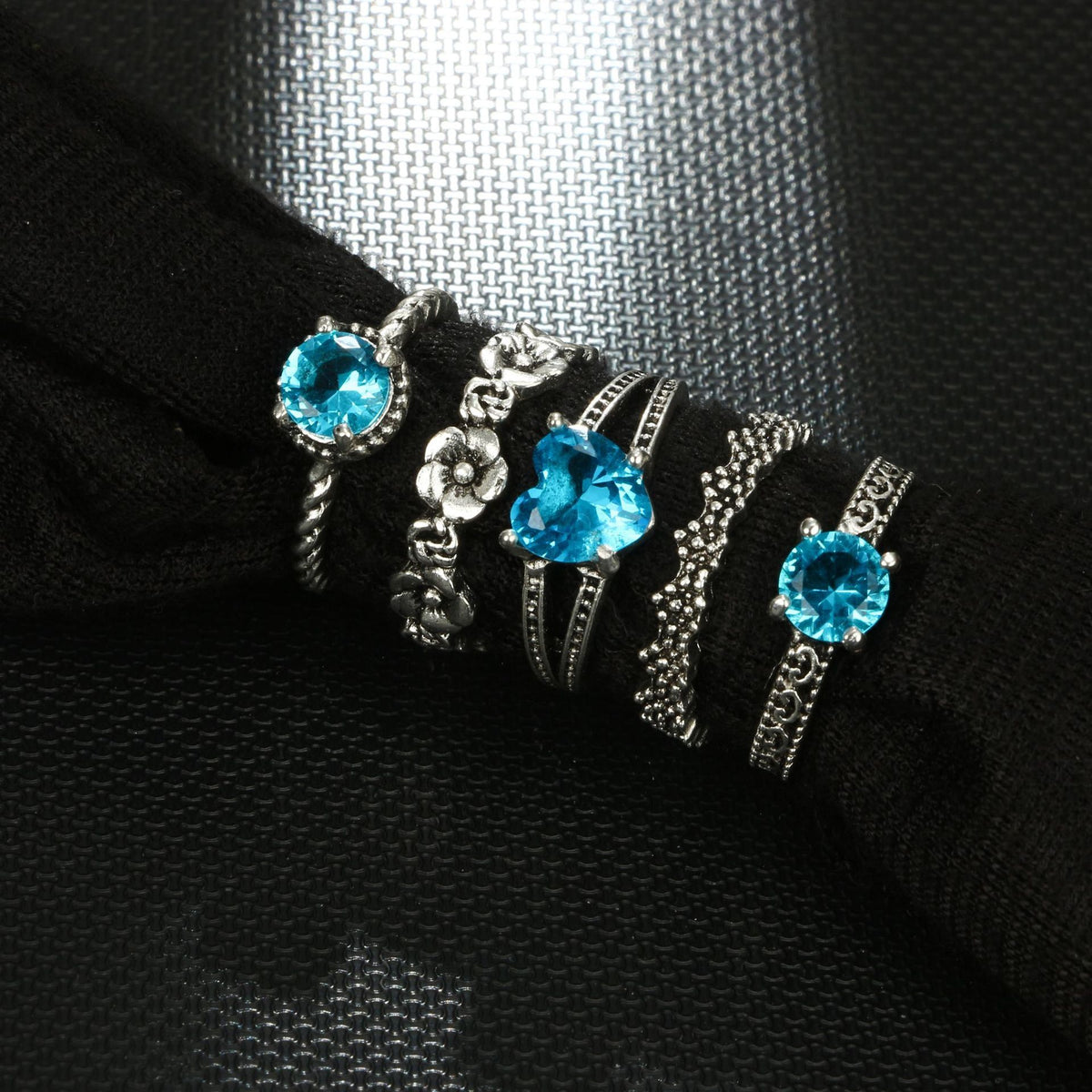 Velvet Ring 5 Pc Set
