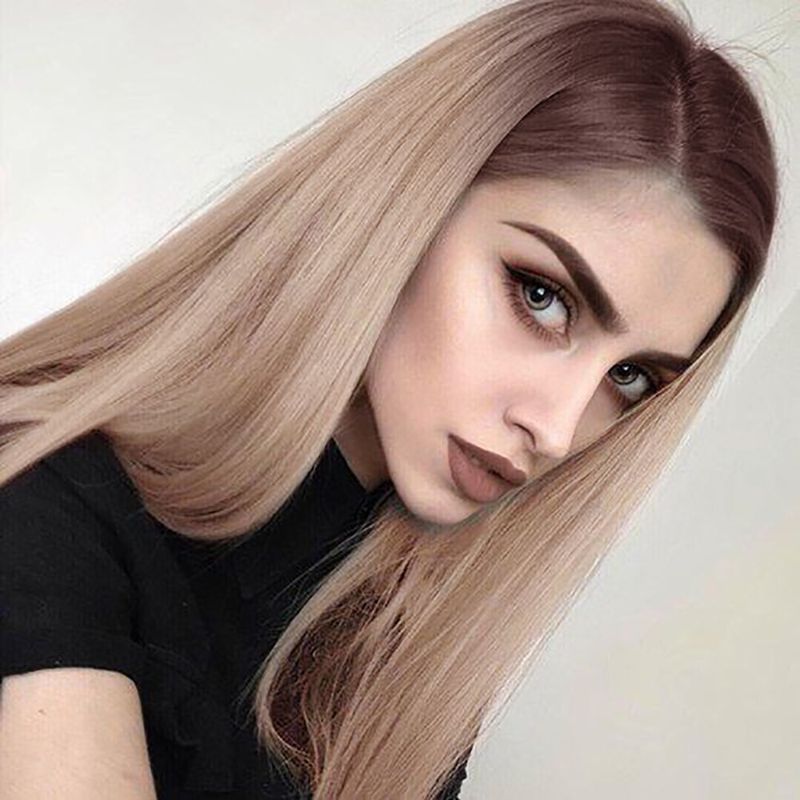 European and American ladies Long Straight Hair Wigs