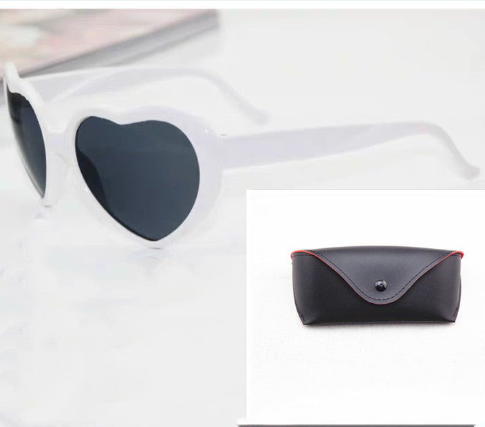 Heart-Shaped Lights Become Love Special Effects Glasses Sunglasses