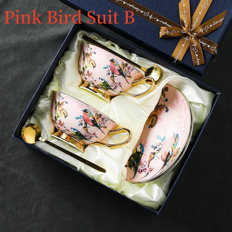 European Bone China Coffee Cup Suit