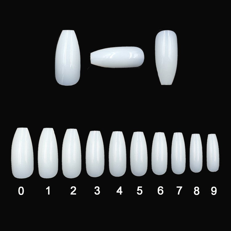 500 Transparent Natural Fake Nails