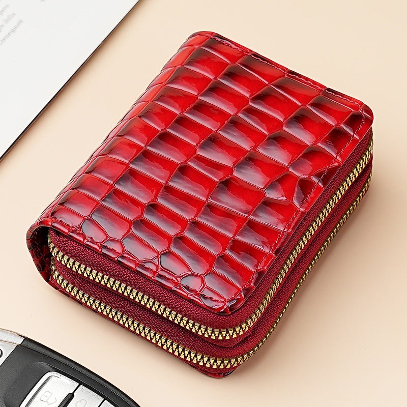 Large Capacity Card Sleeve Zipper Coin Purse For Women
