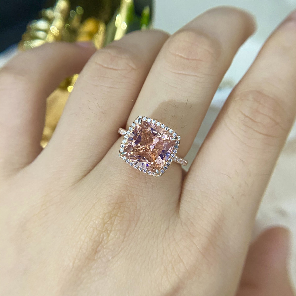 Morgan Powder Fertilizer Square Ring Jewelry