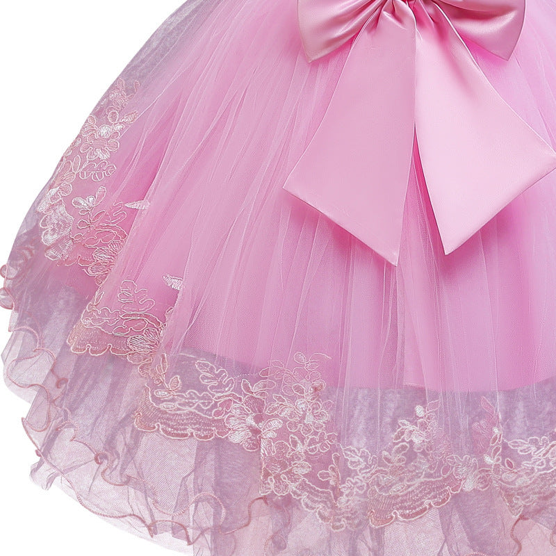 Children's Wedding Embroidered Dress Girls