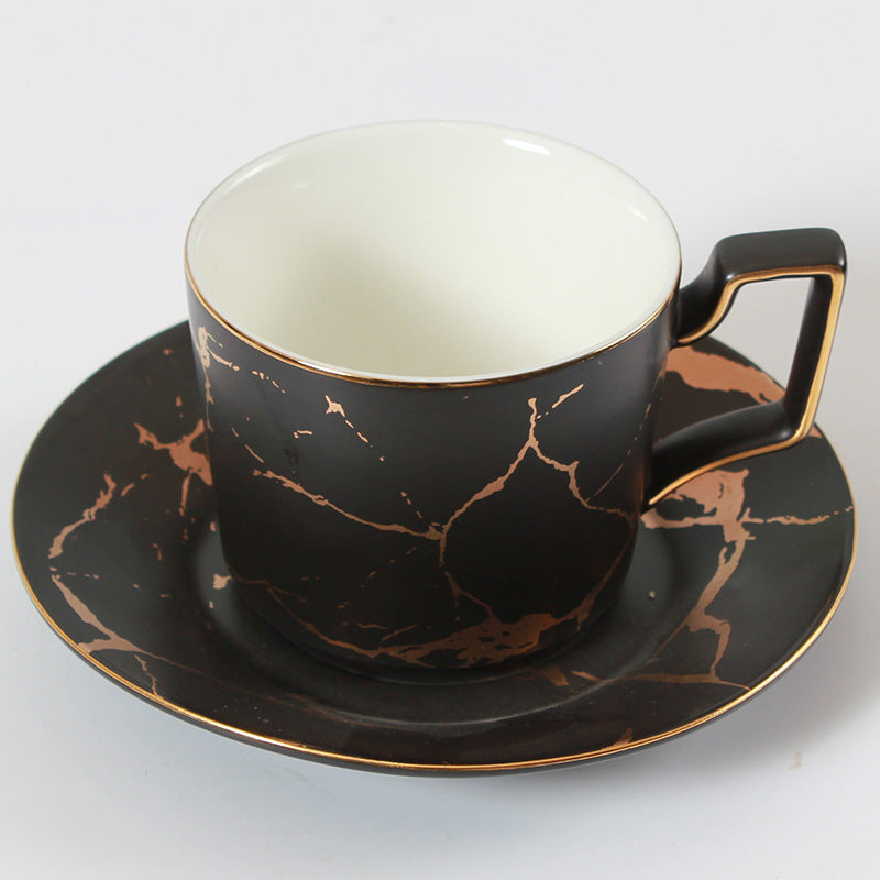 Bone China Cup and Saucer Practical Gift Set European Ceramic Coffee Cup and Milk Cup