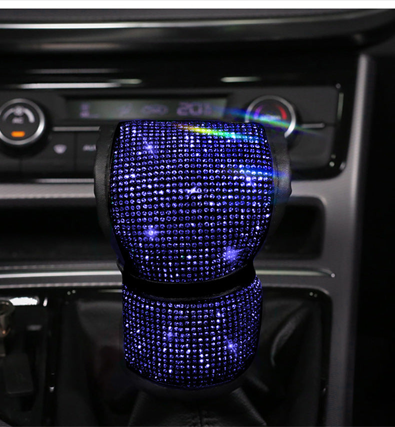 Car Gear Cover Blue Diamond Handbrake Cover Gear Cover