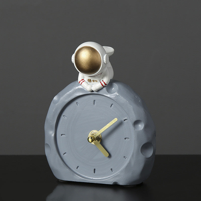 Astronaut Creative Children''s Room Bookcase Desktop Astronaut Clock Trinket Boy''s Bedroom Bedside Decoration
