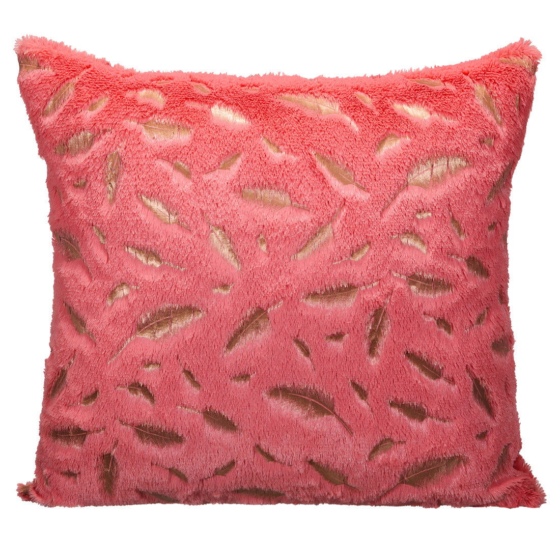 Bronzing Feather Pillowcase Imitation Feather Solid Color Pillowcase