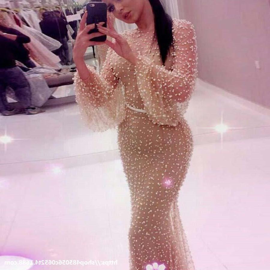 Robe Sexy, Fine Longue De Tulle Transparente Manches Longues