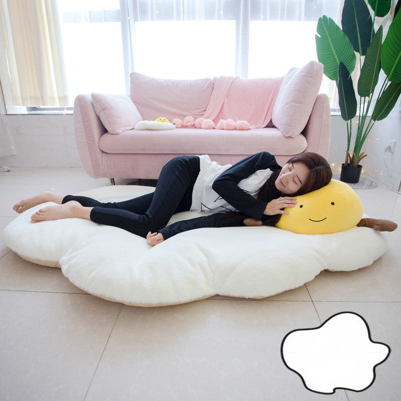 Creative Novelty Pillow Cushion Egg Yolk Poached Egg Fried Egg Egg Pillow Doll Doll Plush Toy