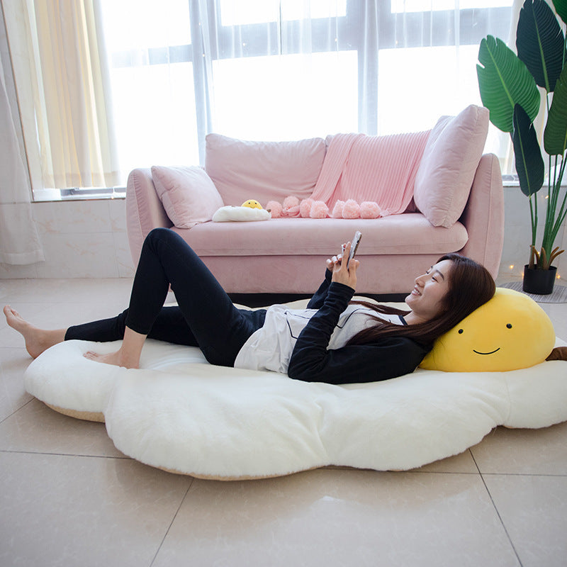 Creative Novelty Pillow Cushion Egg Yolk Poached Egg Fried Egg Egg Pillow Doll Doll Plush Toy