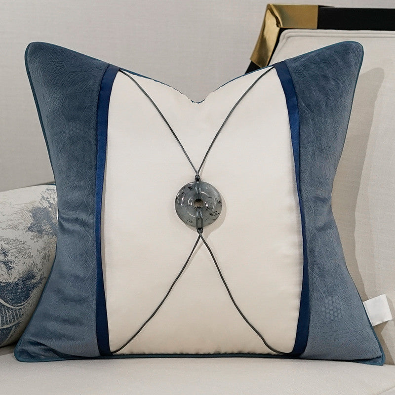 Chinese Style Light Luxury Home Sofa Cushion Pillow Simple Landscape Theme