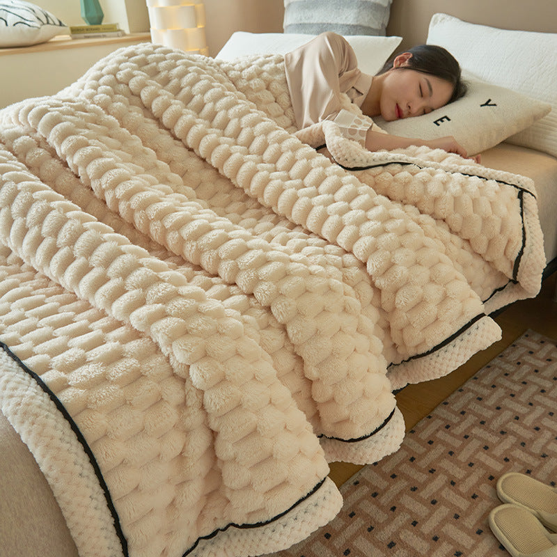 Doudou Velvet Blanket Double-Layer Thickened Nap Blanket