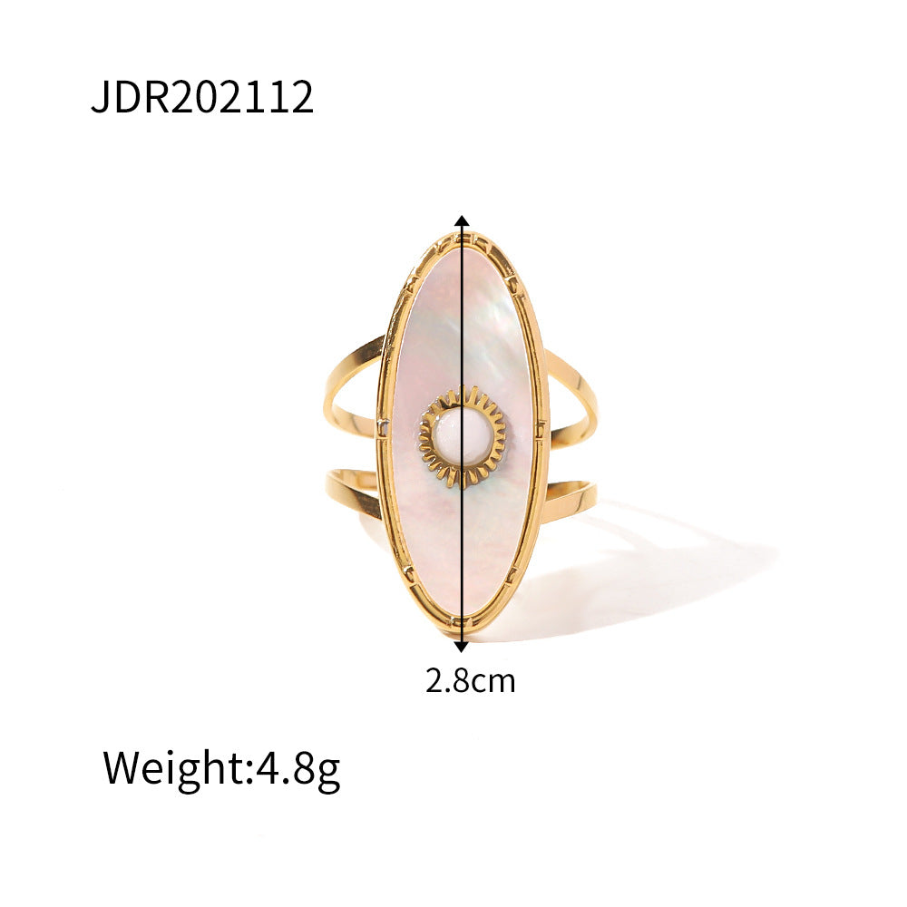 Retro Minority Design Fritillary Ring 18K Gold