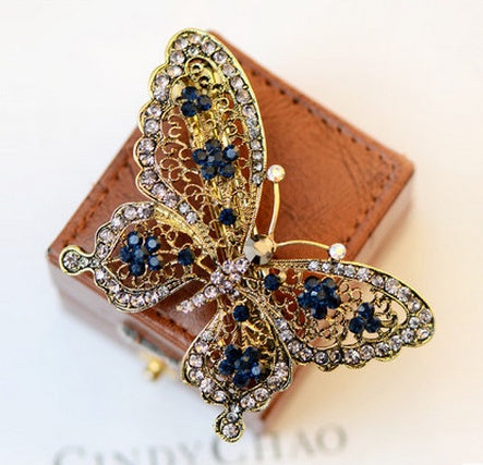 Bow Tie Rhinestone Hair Clip