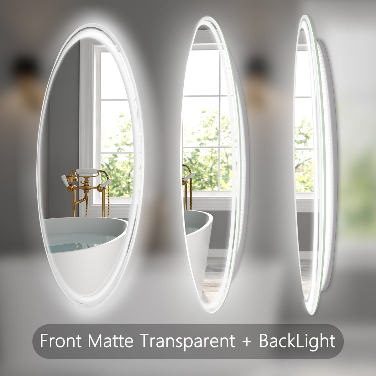 28 Inch Round LED Bathroom Mirror -Wall Mounted