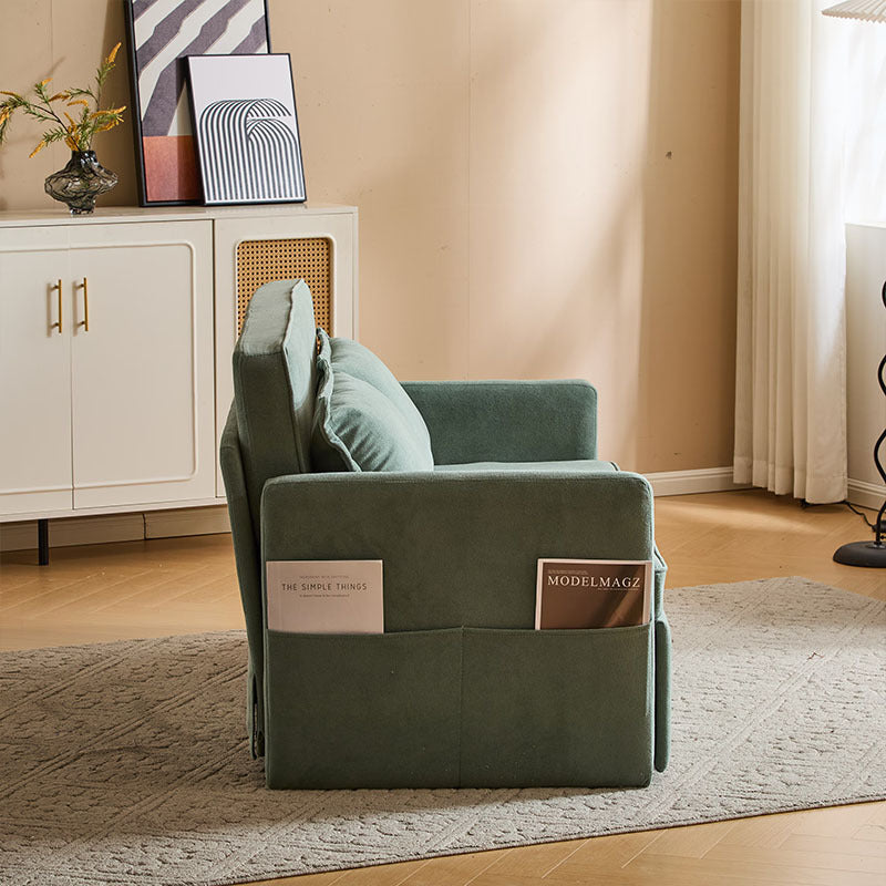 Adult Sleeper Chair Bed, 3-in-1 Convertible Sofa Chair Bed Pull-Out Sofa Bed, Convenient Folding Tray Table With USB And Type-C Charging Ports Modern Loveseat For Living Room Cannot Be Sold On Temu