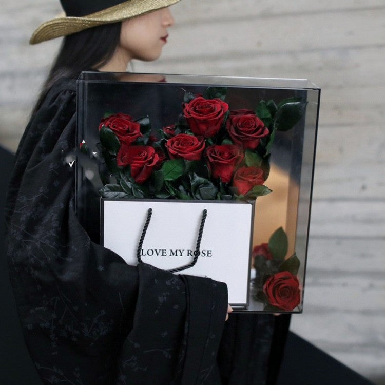 Valentine's Day Rose Eternal Flower Acrylic Gift Box