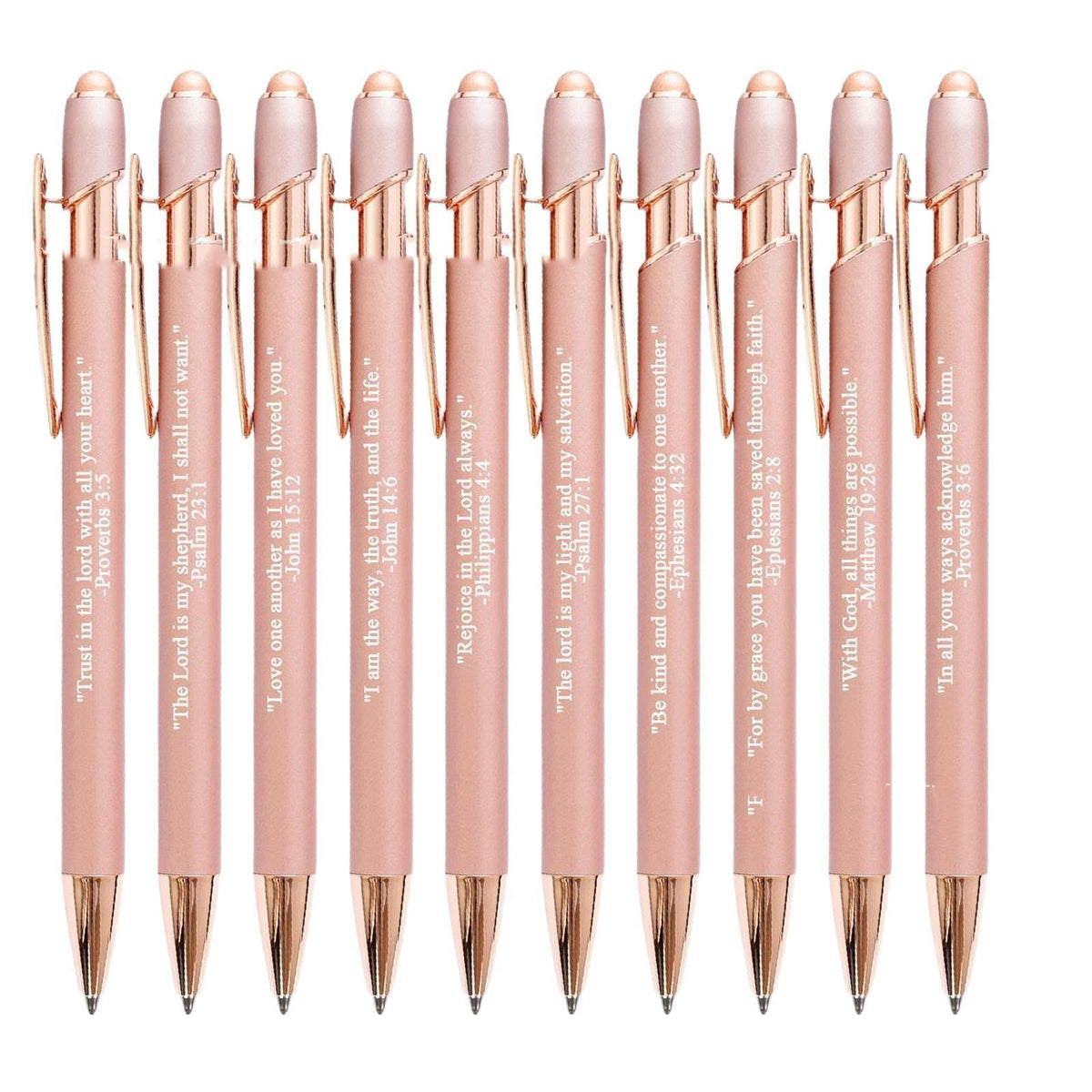 10 Pieces Of Ballpoint Pen Suit Bible Motto Copywriting