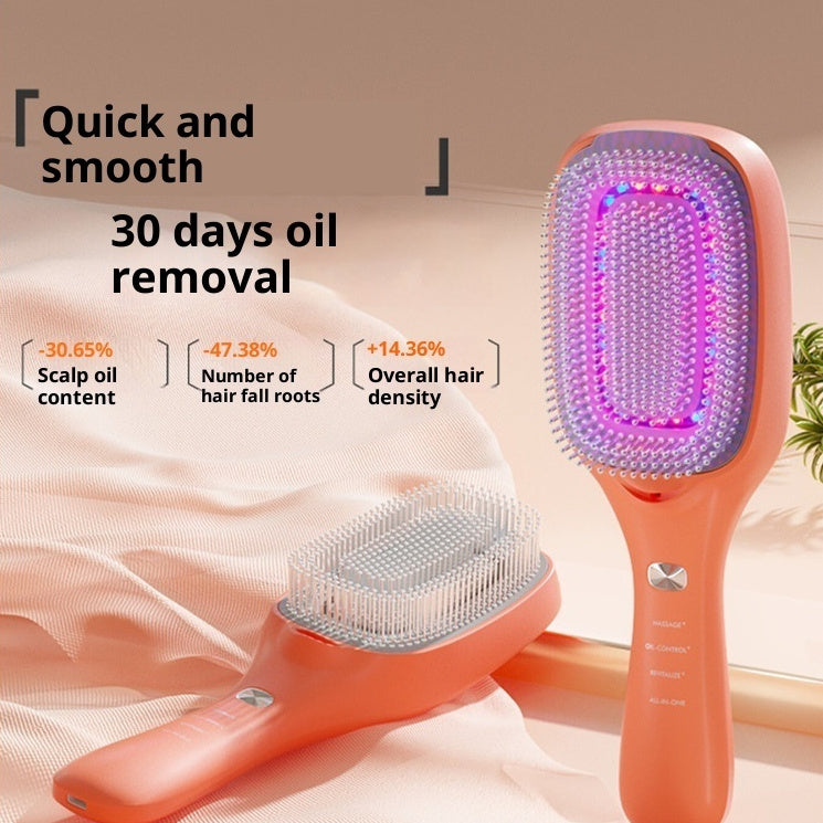 Red Light Hair Growth Comb Oil Control Comb Hair Care Comb Blue Light Loss Scalp Massage Comb.