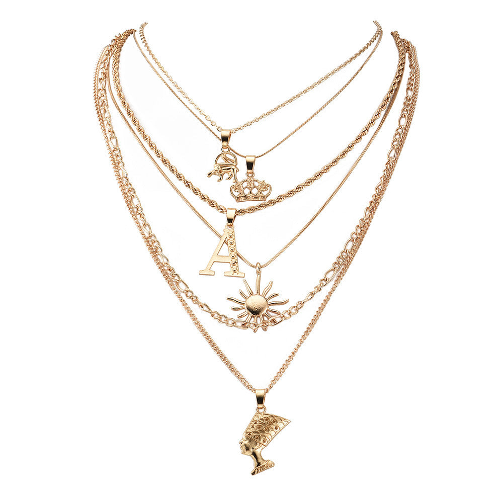 Crown Sun Women's Necklace