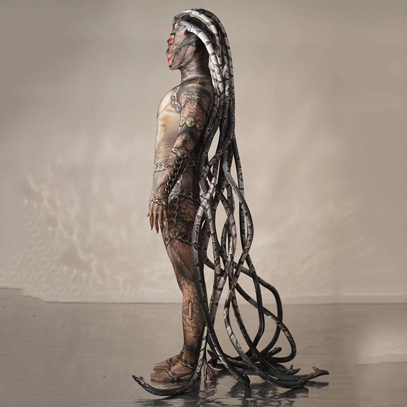 Medusa Fake Transparent Meat Snake One-Piece Costume