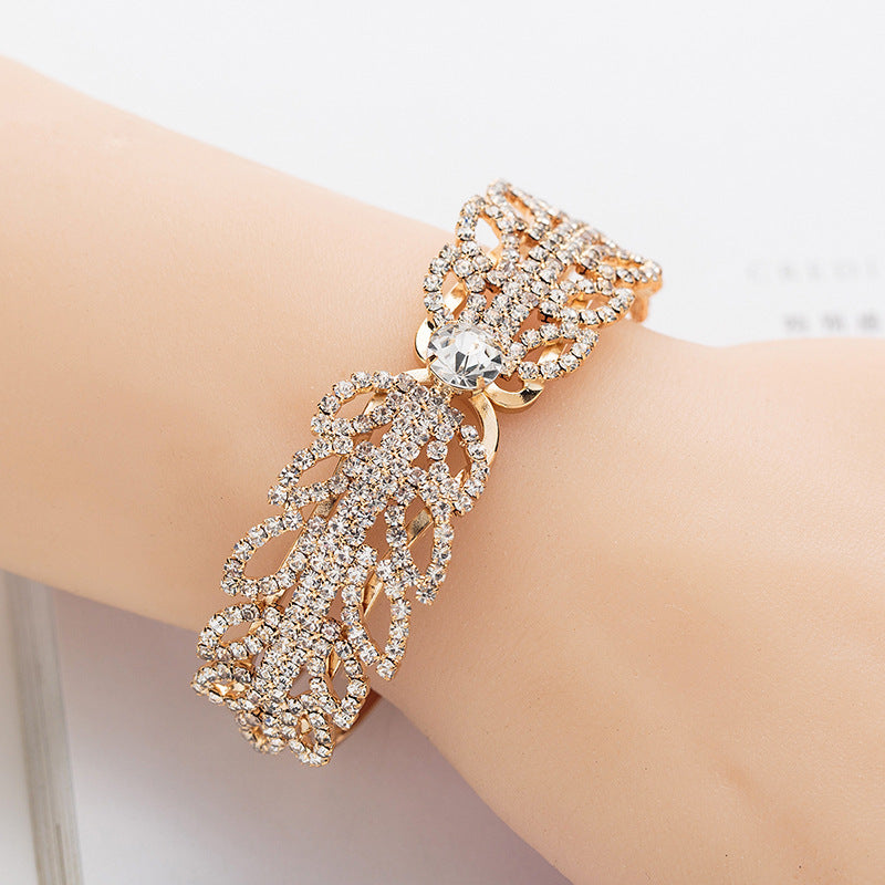 Diamond Hand Bracelet Day Gift