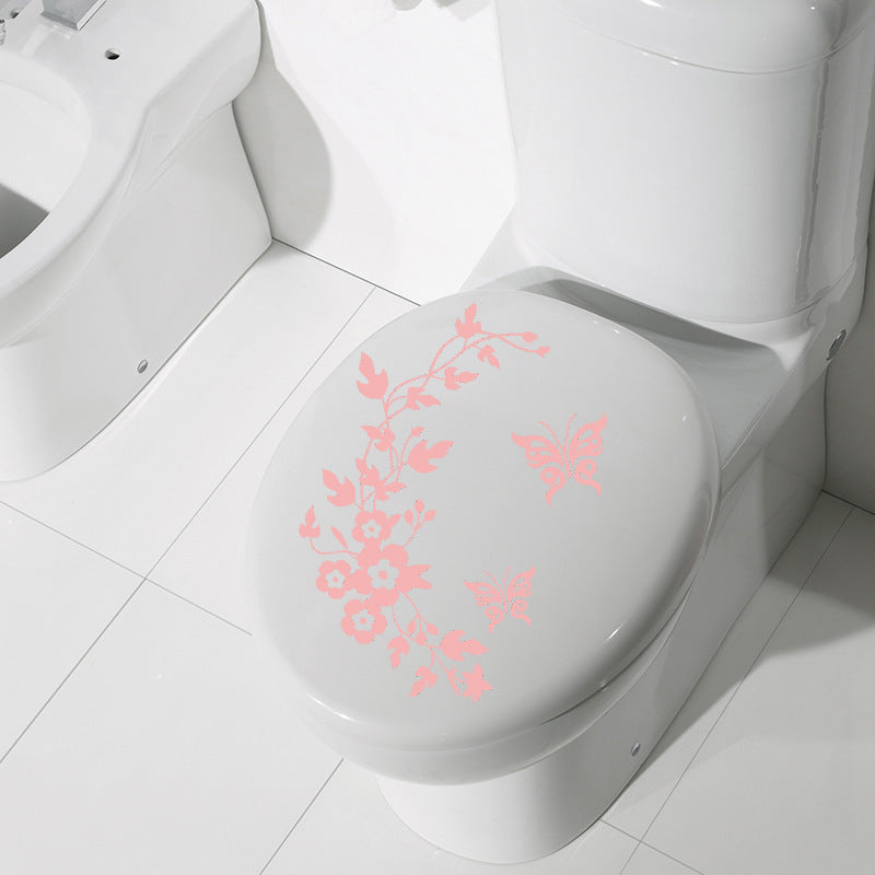 Pansy Rattan Happy Day Toilet Sticker