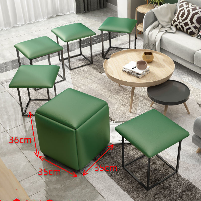 Rubik's Cube Stool Small Family Sofa For Shoes Small Bench