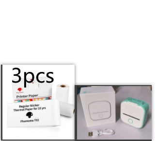 Portable Mini Thermal Label Printer Home Photo Printer Student Wrong Question Printer Bluetooth-Compatible Mini Label Printer Price Tag