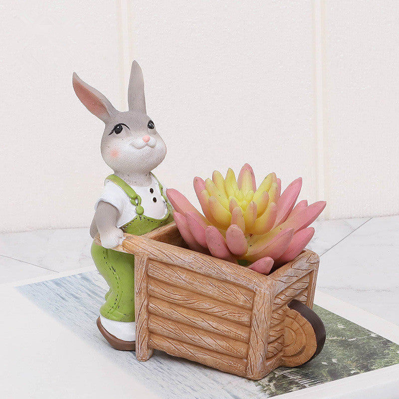Cartoon Rabbit Flower Pot