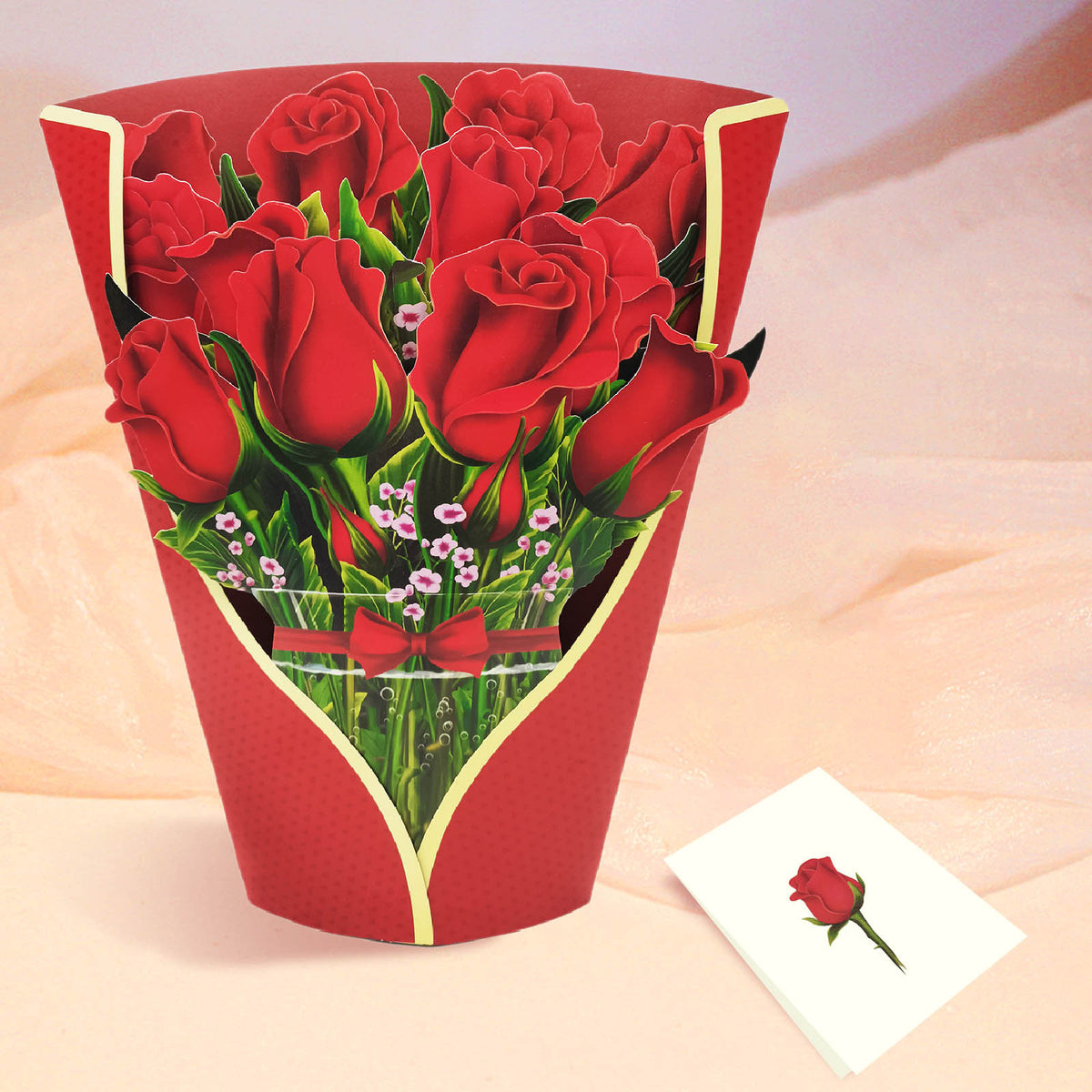 3D Three-Dimensional Flower Bridal Bouquet Teacher's Day Paper Carving Crafts