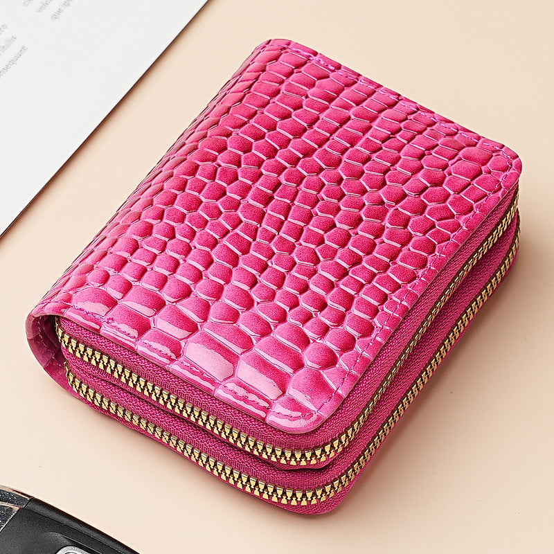 Large Capacity Card Sleeve Zipper Coin Purse For Women