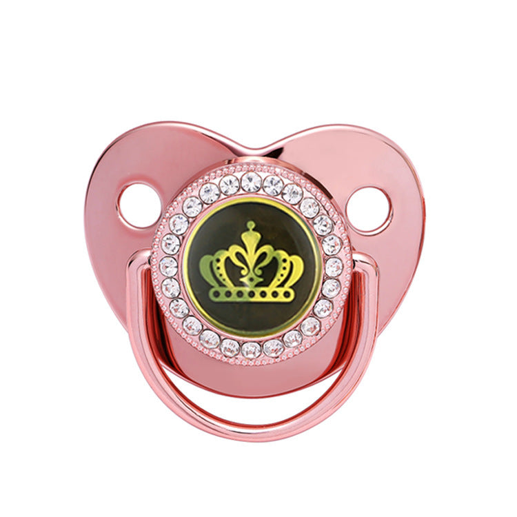 Black Epoxy Crown Pacifier