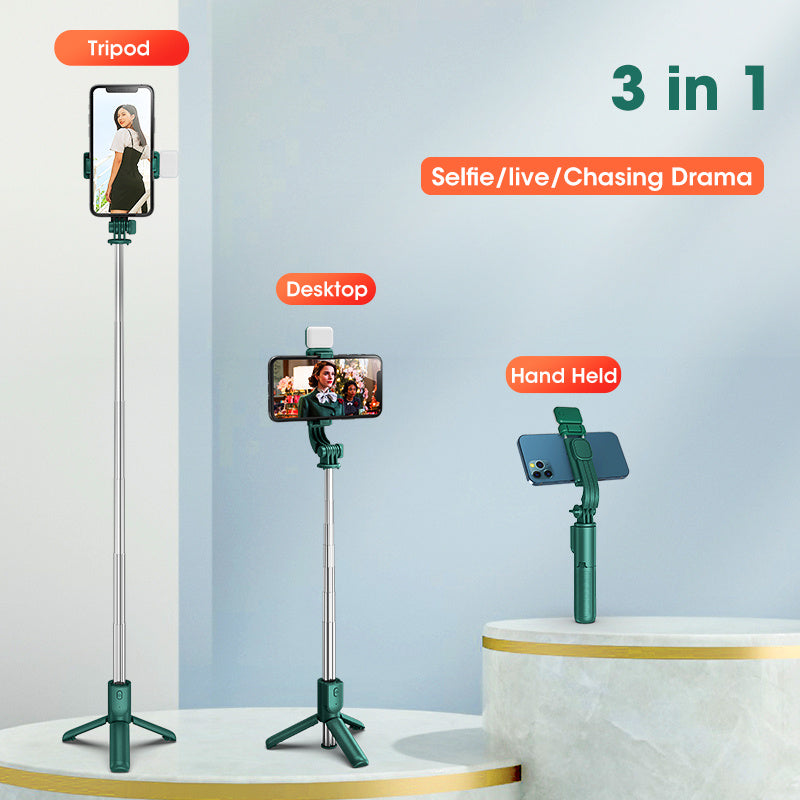 All-In-One Tripod Stand for Mini Mobile Phone Bluetooth Selfie Stick