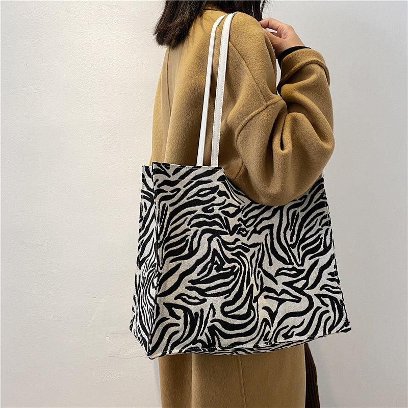New Korean Women's Zebra Pattern Bag