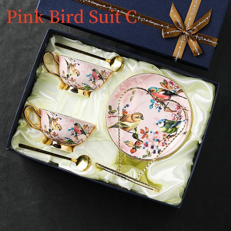 European Bone China Coffee Cup Suit