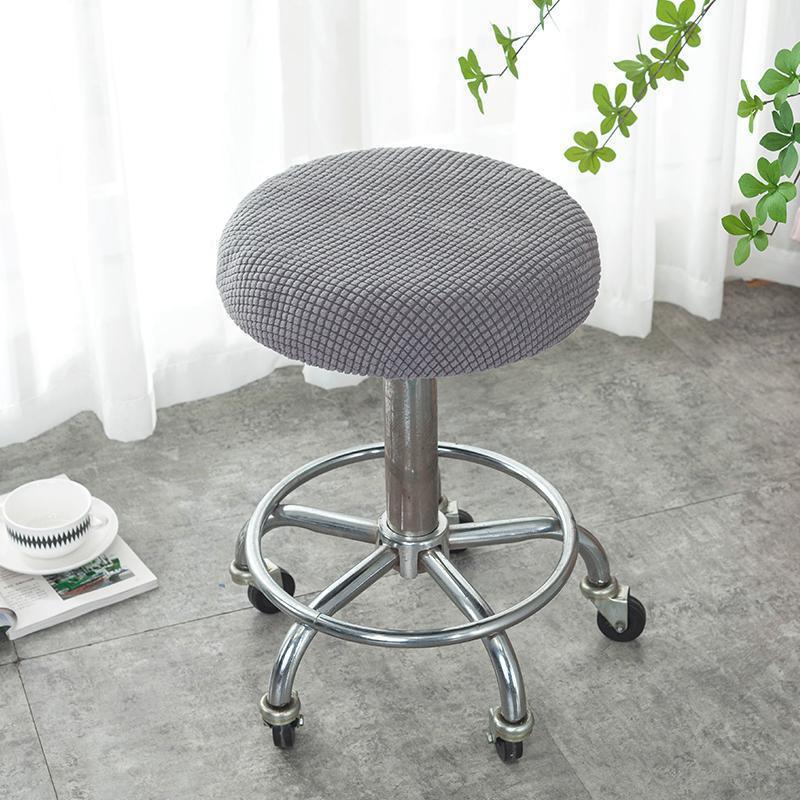 Round Stool Cover Swivel Chair Cover Round Bar Beauty Salon Chair Cover