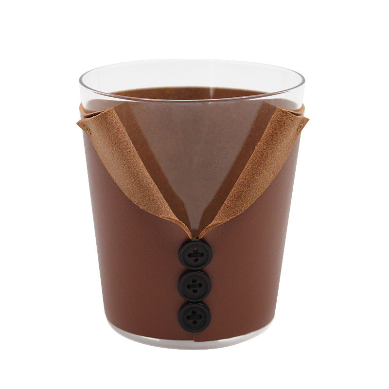 First Layer Cowhide Bar Whiskey Cup Cover