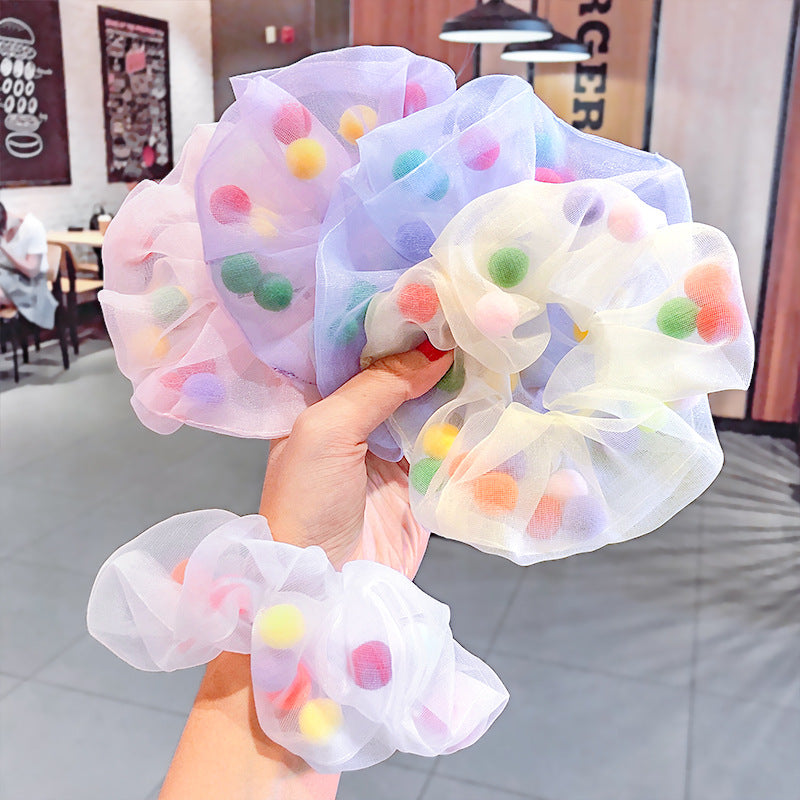 Hair Ball Mesh Yarn Large Intestine Hair Ring