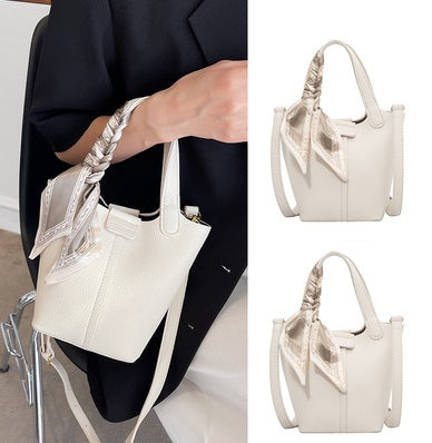 Vegetable Basket Portable Bucket Bag Texture Messenger