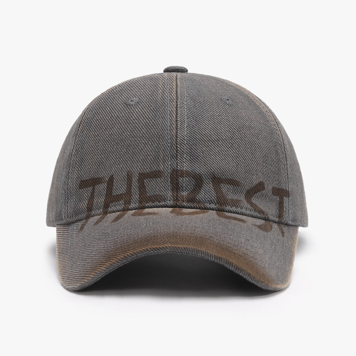 Letter Graffiti Baseball Cap Curved Brim Soft Top Cotton Blend Adjustable Snapback Hat