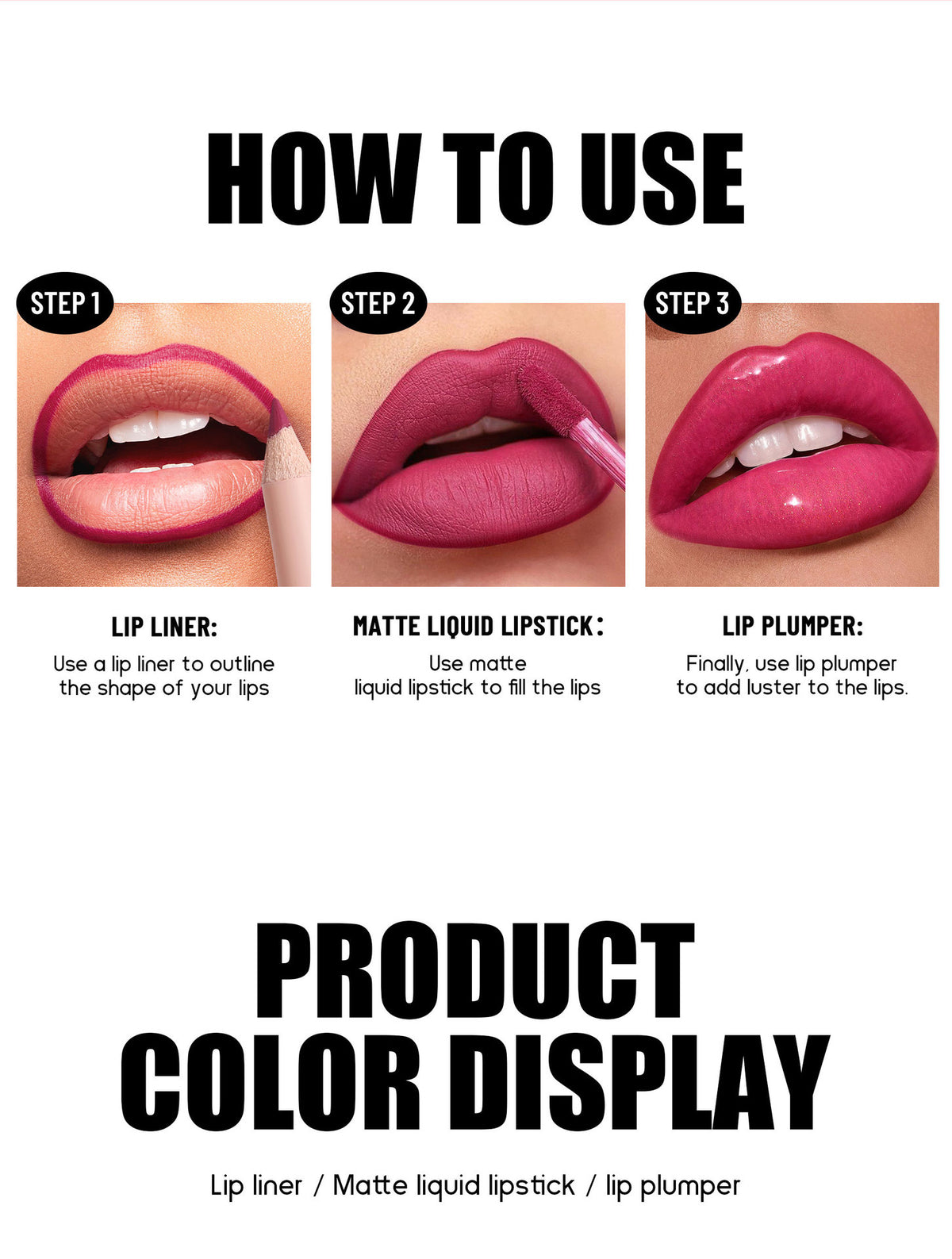 Easy To Color Waterproof Lip Suit Matte Lip Gloss Lip Gloss Lip Pencil