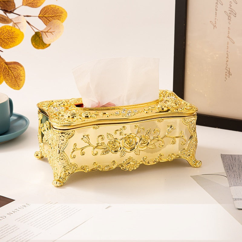 European-Style High-End Acrylic Paper Box, Living Room Coffee Table Restaurant Car Plastic Tissue Box